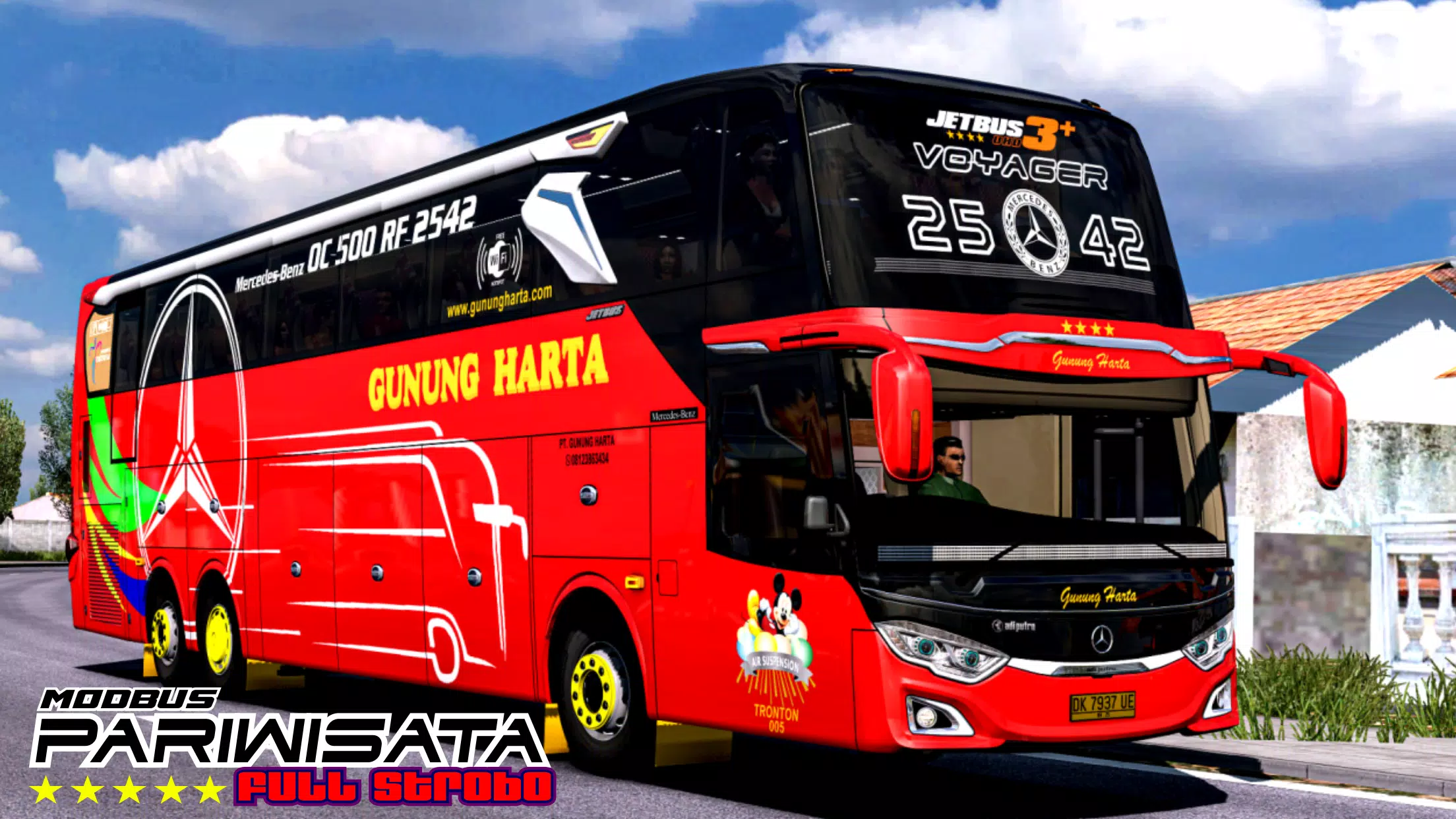 Mod Bus Pariwisata Full Strobo スクリーンショット 0