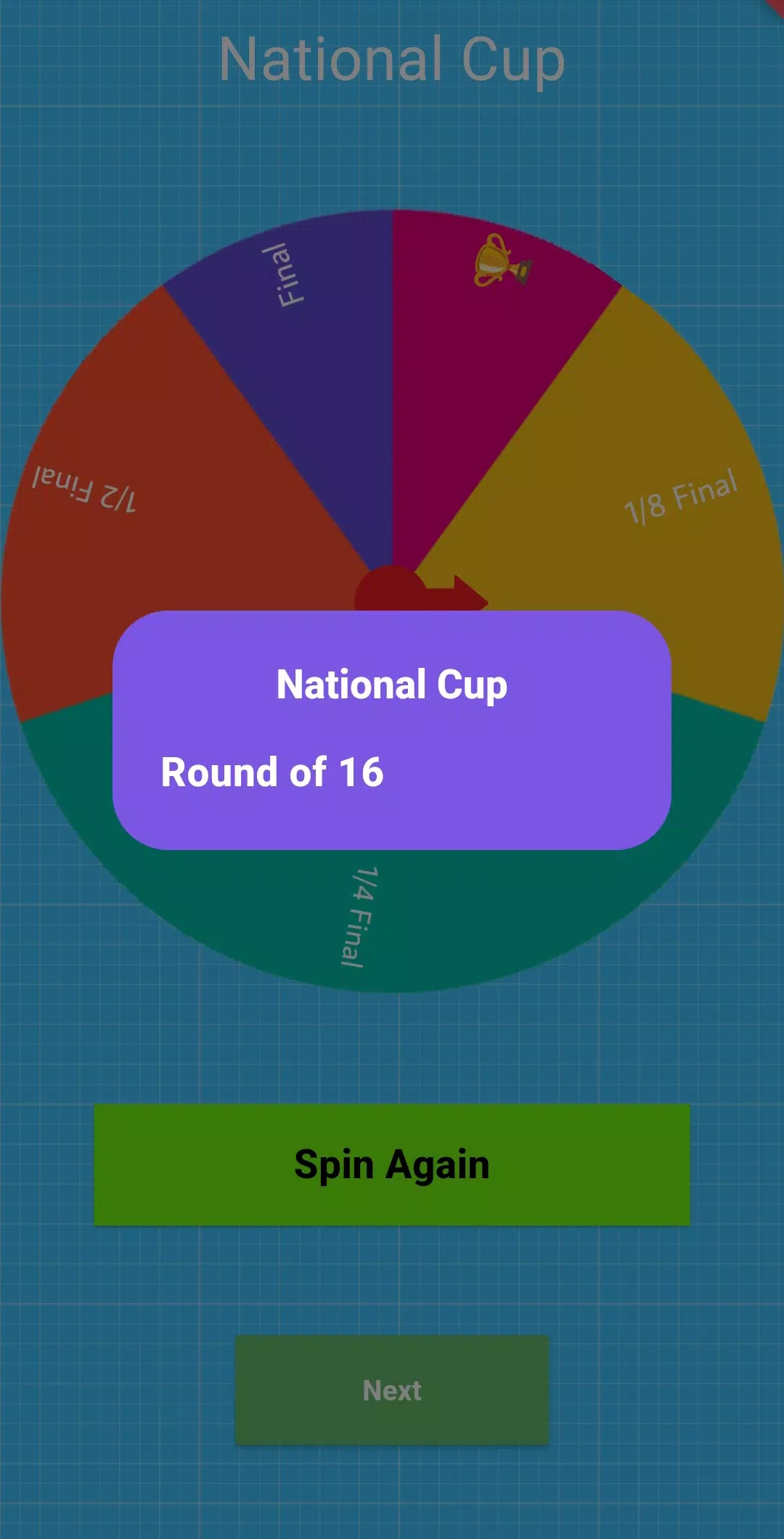 Soccer Coach Career Wheel Capture d'écran 2