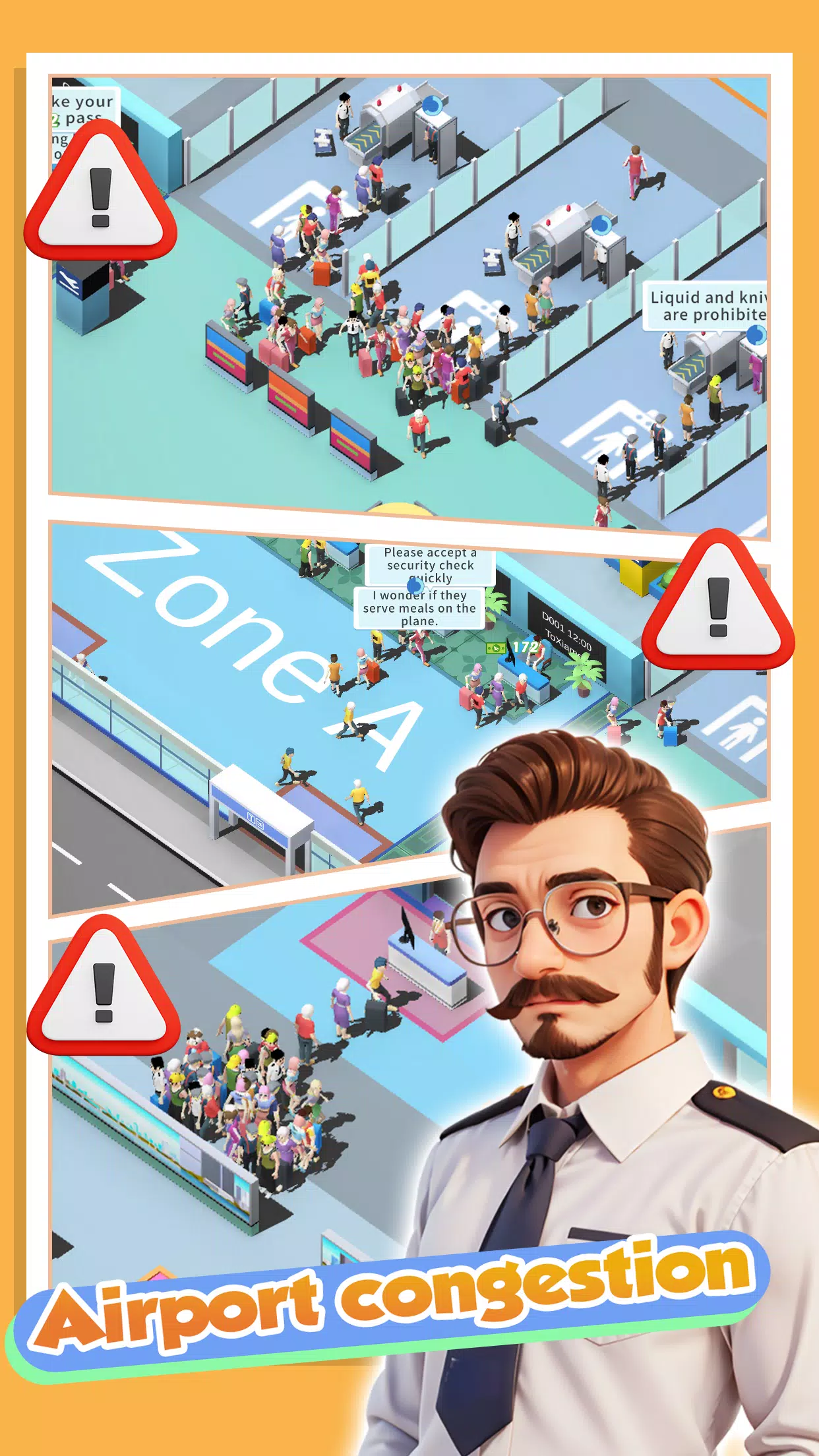 Happy Airport：Simulator Captura de pantalla 0