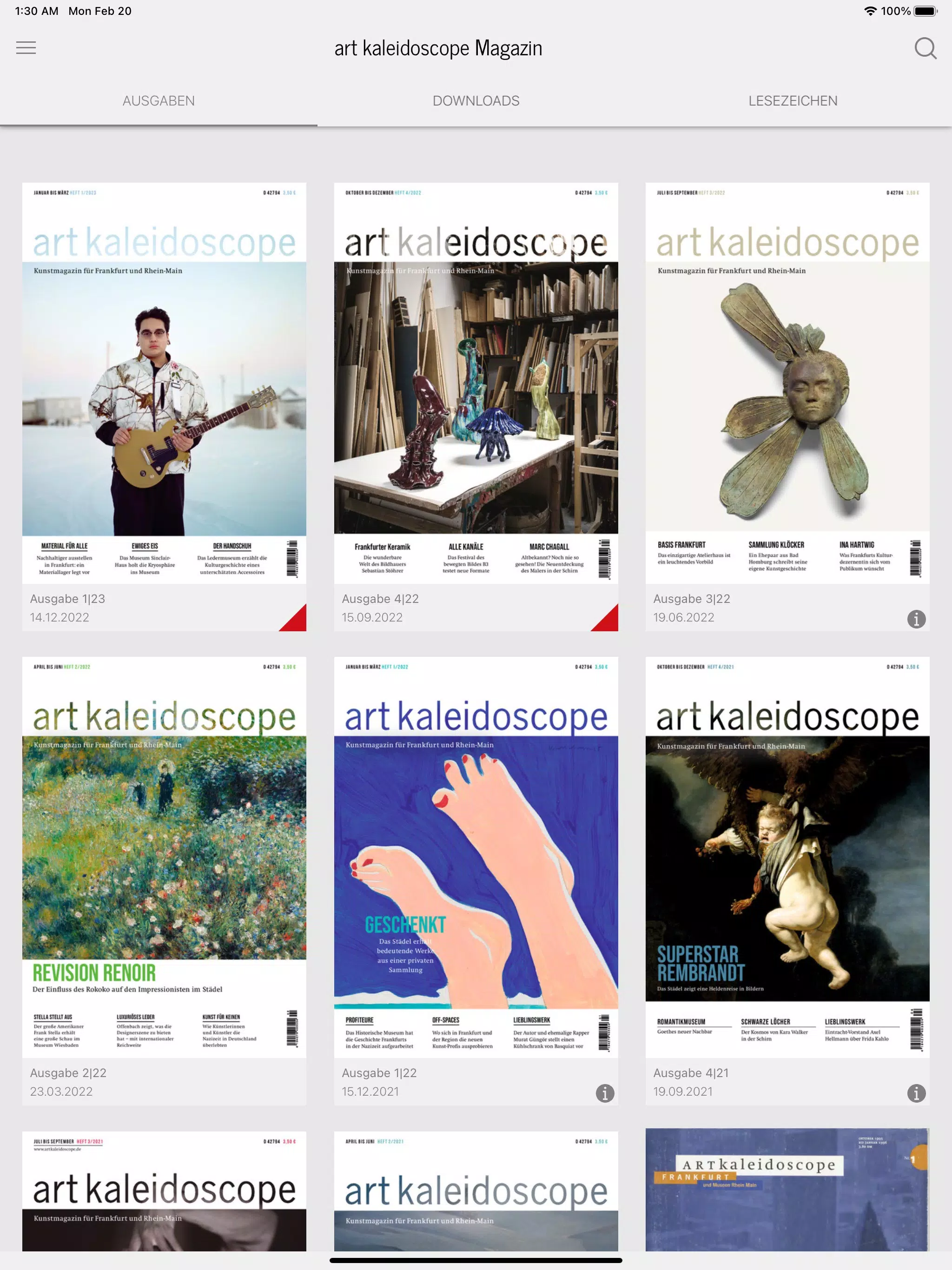 art kaleidoscope Magazin Captura de pantalla 0