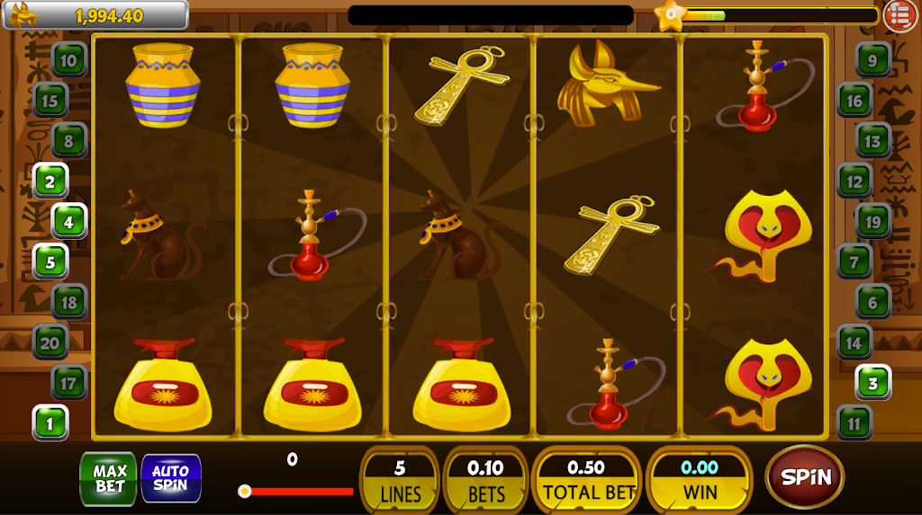 Classic Cleopatra Egypt Slot Machine ♛ Скриншот 0