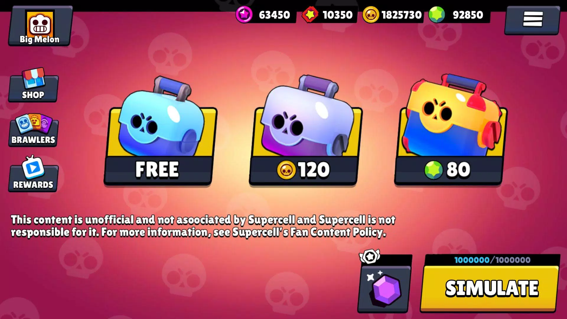 Box Simulator for Brawl Stars スクリーンショット 0