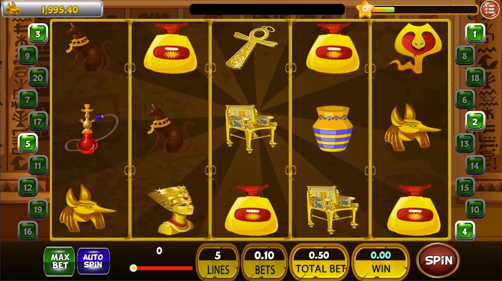 Classic Cleopatra Egypt Slot Machine ♛ Скриншот 2
