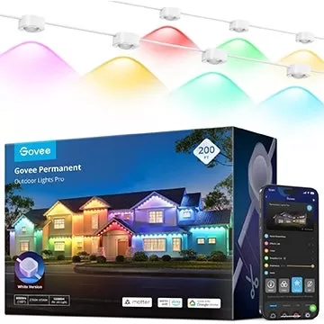 성탄절 맞아 블랙프라이데이 고비(Govee) 야외 조명 프로 RGB LED 40% 할인