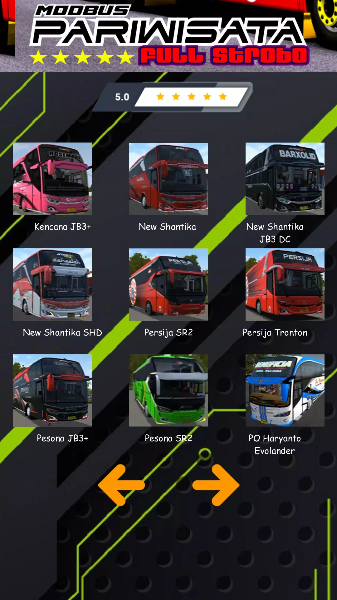 Mod Bus Pariwisata Full Strobo スクリーンショット 2