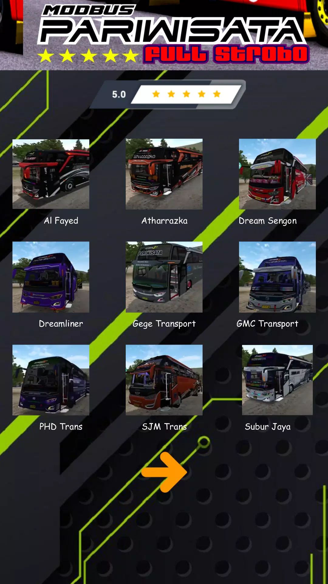 Mod Bus Pariwisata Full Strobo スクリーンショット 1