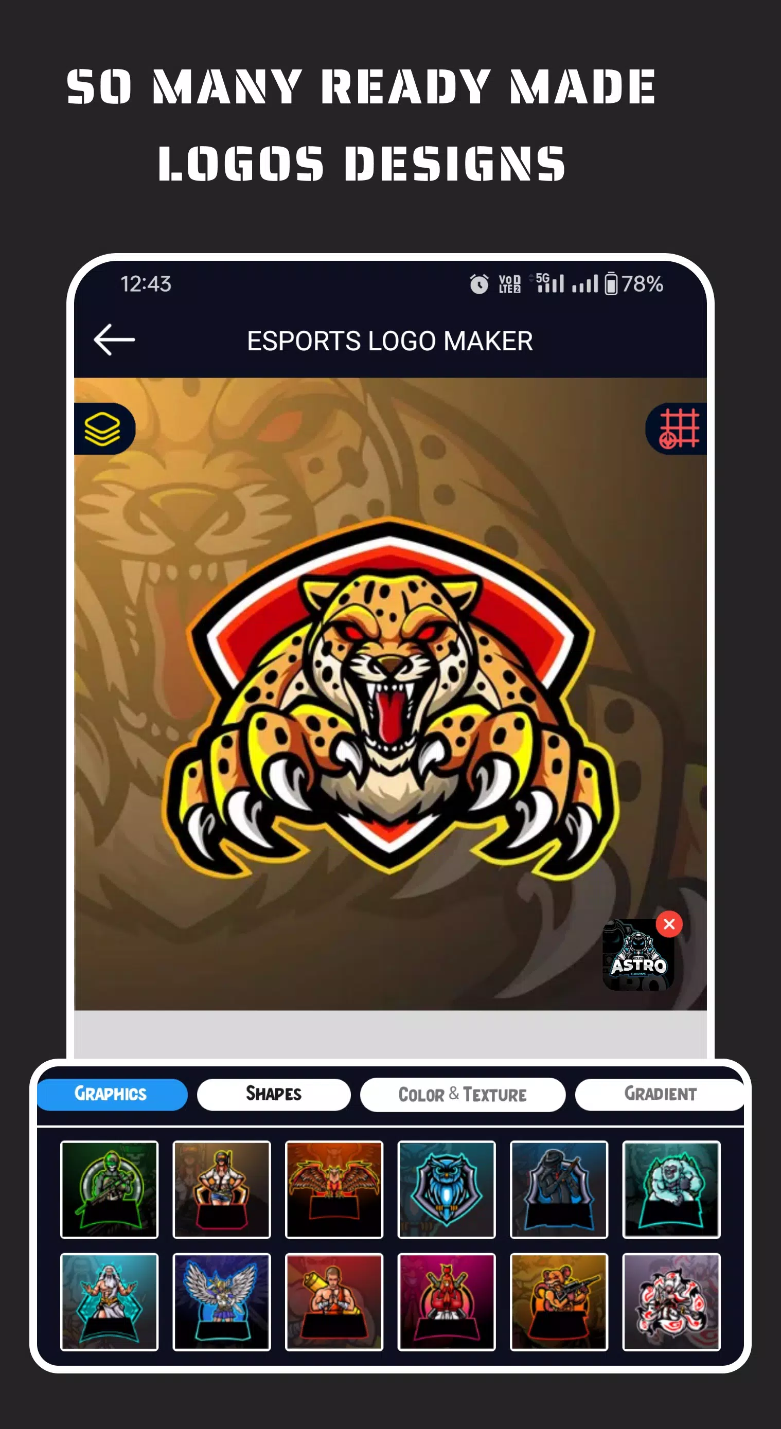 Esportify: Gaming Logo Maker スクリーンショット 3