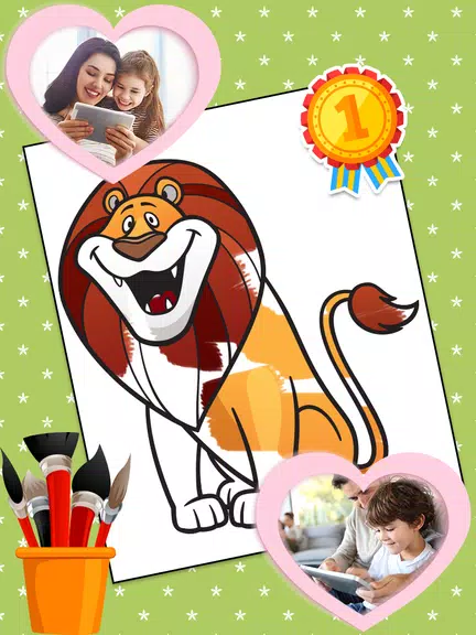 Coloring Games: Color Animals Captura de tela 2