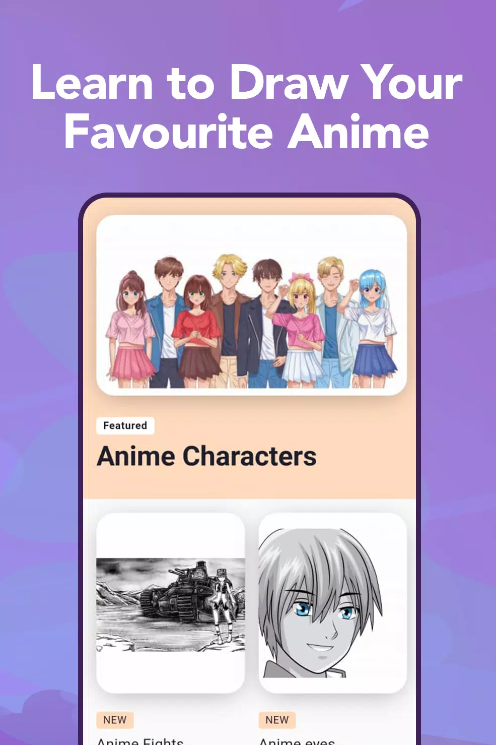 Learn to Draw Anime by Steps Скриншот 0