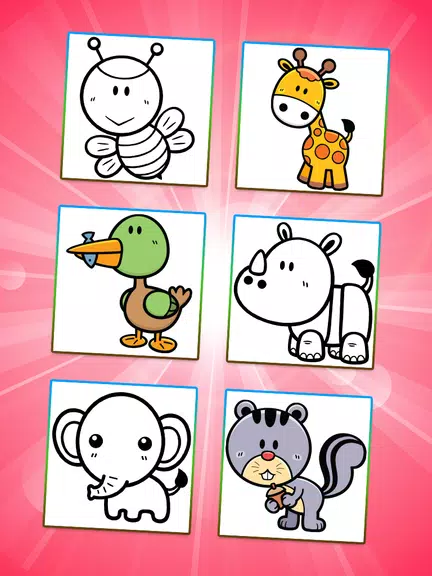 Coloring Games: Color Animals Captura de tela 0