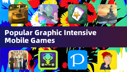 Jogos móveis populares com gráficos intensivos