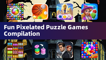Compilação de Jogos de Quebra-Cabeças Pixelados Divertidos
